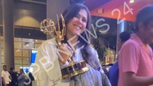 Read more about the article अंतर्राष्ट्रीय एमी सम्मान के बाद भारत लौटीं एकता कपूर, प्रशंसकों ने कहा – Ekta kapoor returns to india after international emmy recognition, fans said