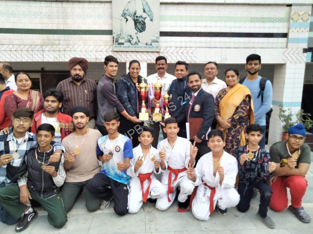 Successful organization of 67th punjab state inter-district school karate sports championship