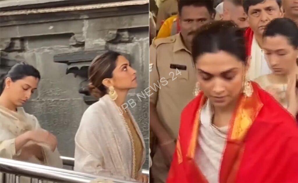 दीपिका पादुकोण अपनी माता-पिता के साथ तिरुपति मंदिर पहुंचीं। Deepika padukone reached tirupati temple with her parents