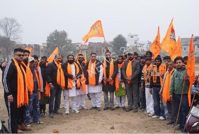 अयोध्या में श्री राम लला की प्राण प्रतिष्ठा का जशन जालंधर में शिव सेना अखंड भारत ने विशाल राम रूपी यात्रा निकाल कर धूमधाम से मनाई : वर्मा, सौंधी - Celebration of life consecration of shri ram lalla in ayodhya, shiv sena akhand bharat celebrated with great pomp in jalandhar by taking out a huge ram-like yatra: Verma, Saundhi