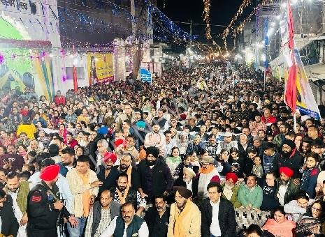 On the birth anniversary of shri guru ravidas ji, MP sushil rinku organized a fair in danishmanda, Master salim and balraj praised guru ravidas ji