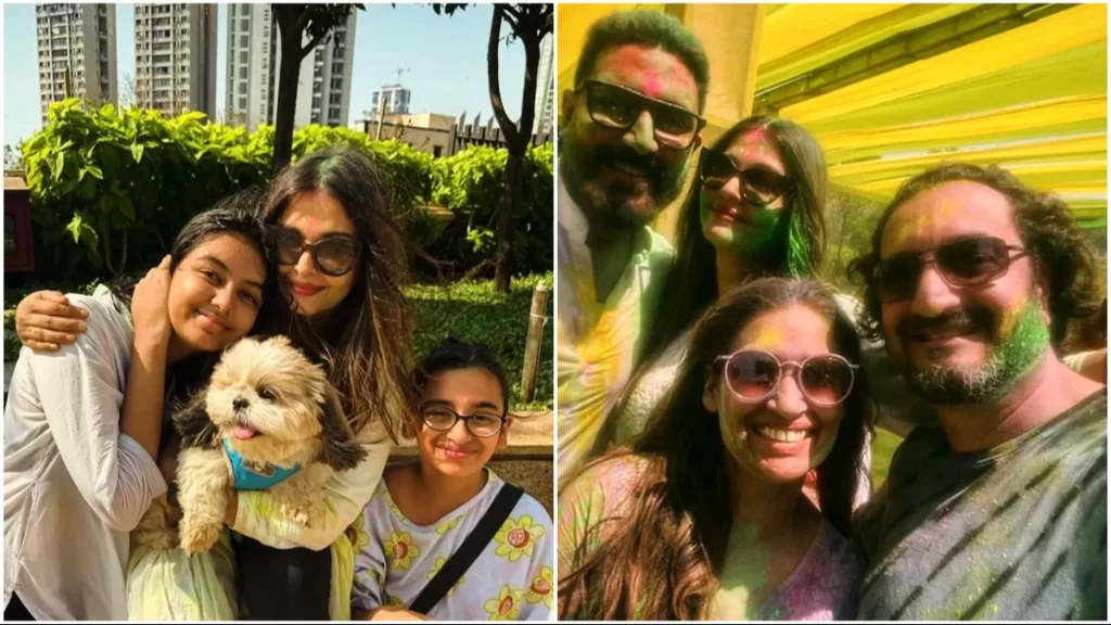 ऐश्वर्या राय ने परिवार और दोस्तों के साथ ऐतिहासिक होली पार्टी मनाई। Aishwarya rai celebrates historic holi party with family and friends