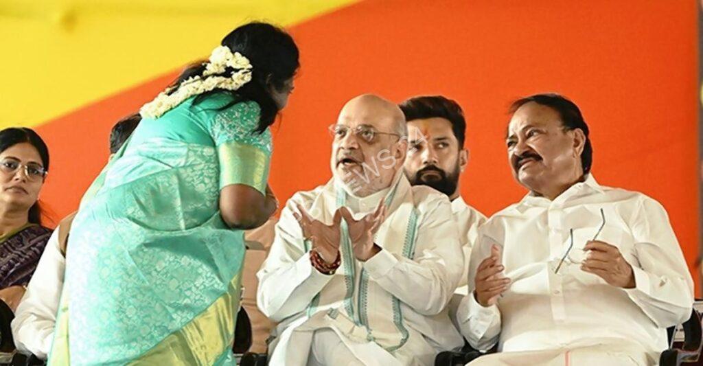 बीजेपी नेता तमिलिसाई सुंदरराजन ने अमित शाह से बातचीत पर दी सफाई - BJP leader tamilisai soundararajan gave clarification on conversation with amit shah