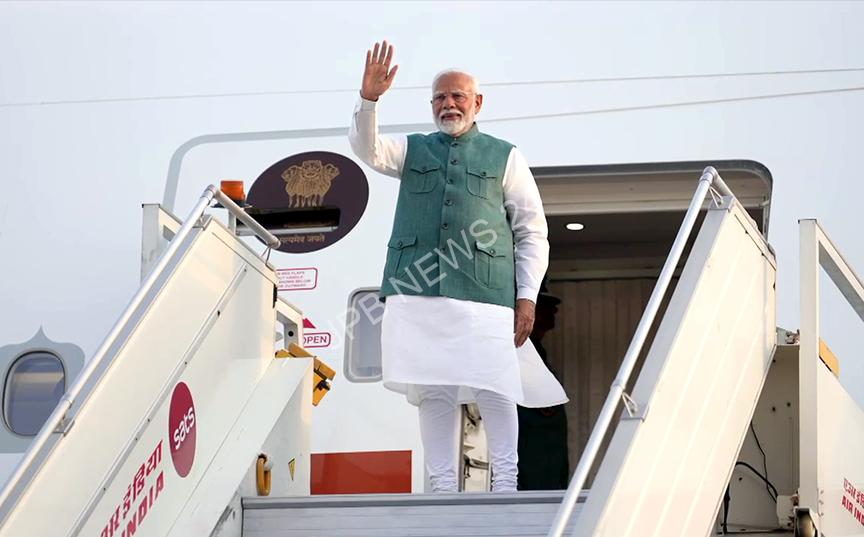 प्रधानमंत्री मोदी जी7 शिखर सम्मेलन से लौटे वापसी - Prime minister modi returns from g7 summit