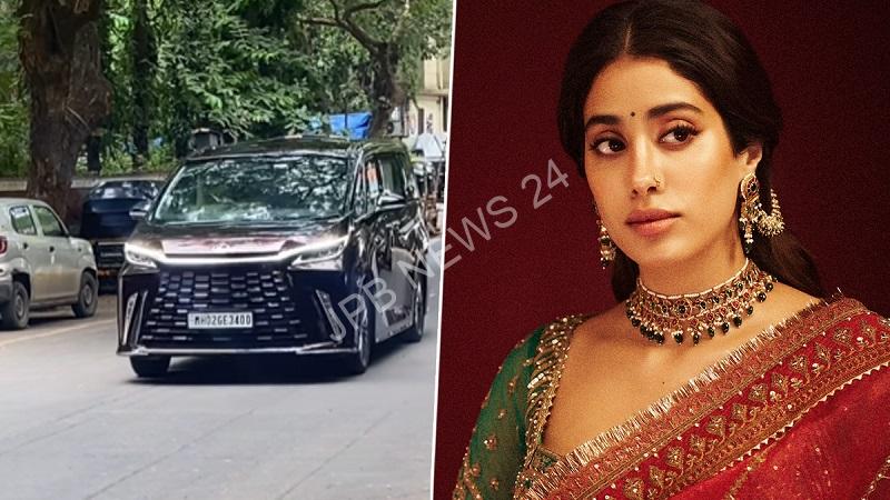 जान्हवी कपूर शानदार नई लेक्सस LM350h MPV के साथ नजर आईं। Janhvi kapoor spotted with stunning new lexus LM350h MPV