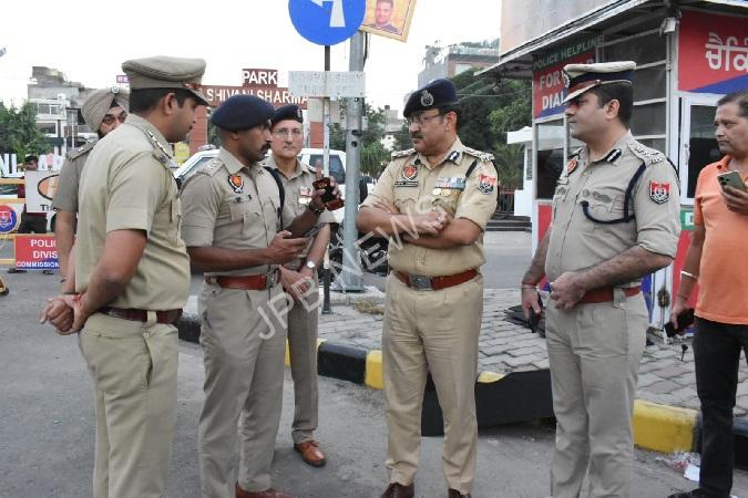 Special DGP and CP reviewed security arrangements in jalandhar ahead of festive season