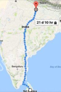 Read more about the article गूगल मैप्स ने भगवान राम की श्रीलंका से 21 दिन की यात्रा को साबित किया, यूजर ने दावा किया, इसे दशहरे के 21 दिन बाद दिवाली मनाने से जोड़ा – Google Maps proved lord ram 21-day journey from sri lanka, user claims, links it to diwali being celebrated 21 days after dussehra