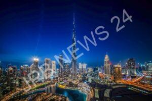 Read more about the article बुर्ज खलीफा के अग्रभाग की चमचमाती रोशनी द्वारा कायापलट – Burj khalifa façade transformed by glittering lights