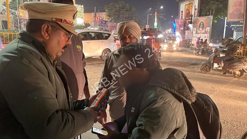 Jalandhar police launches strict action against drunk driving and drinking in public places: 262 vehicles checked during night drive, 33 challans issued