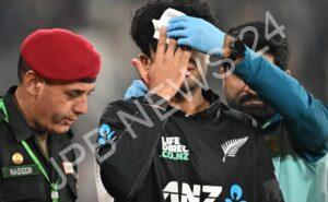 Read more about the article गद्दाफी स्टेडियम में फ्लडलाइट खराब होने के कारण न्यूजीलैंड के रचिन रविंद्र घायल – New zealand rachin ravindra injured due to floodlight malfunction at gaddafi stadium